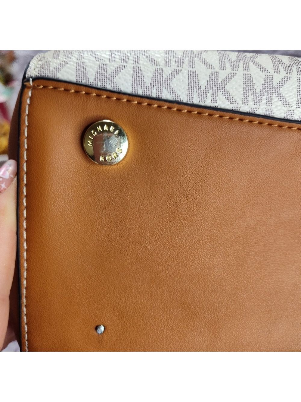 Michael Kors Voyager Two Tone Logo Tote Bag - Picture 7 of 15